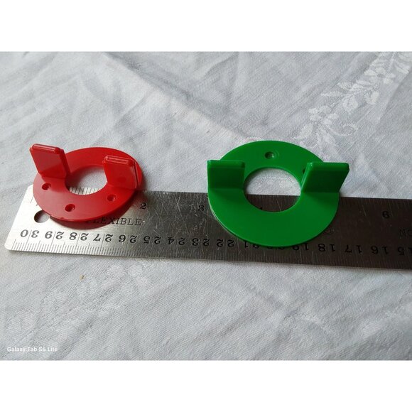 Vintage 1970s Inox set of 4 pompon makers plastic 4 different sizes instructions - Picture 6 of 10